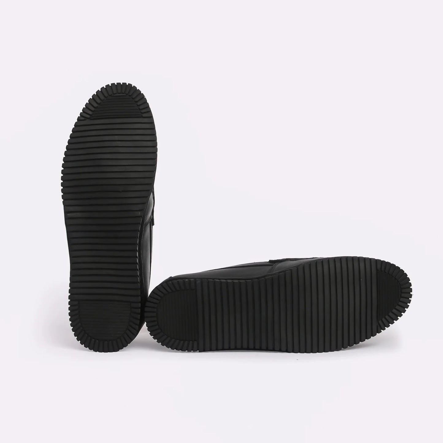 Men Black Leather Loafer - obotoriginal