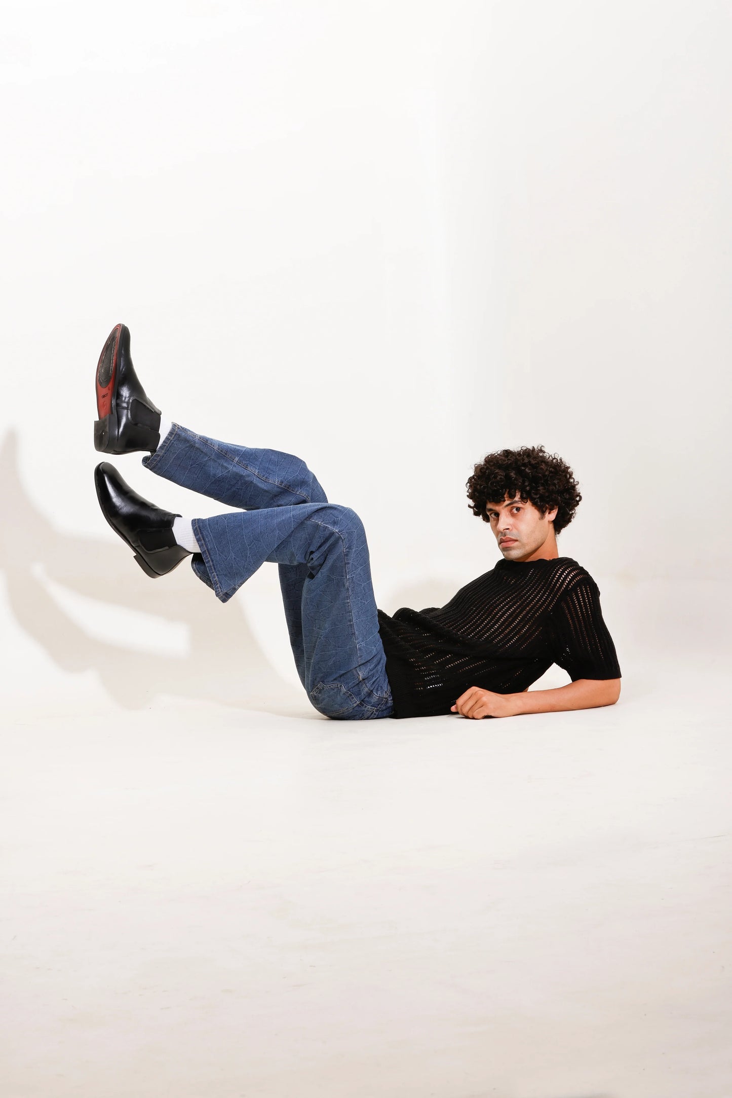 Men Black Leather Chelsea Boots - obotoriginal