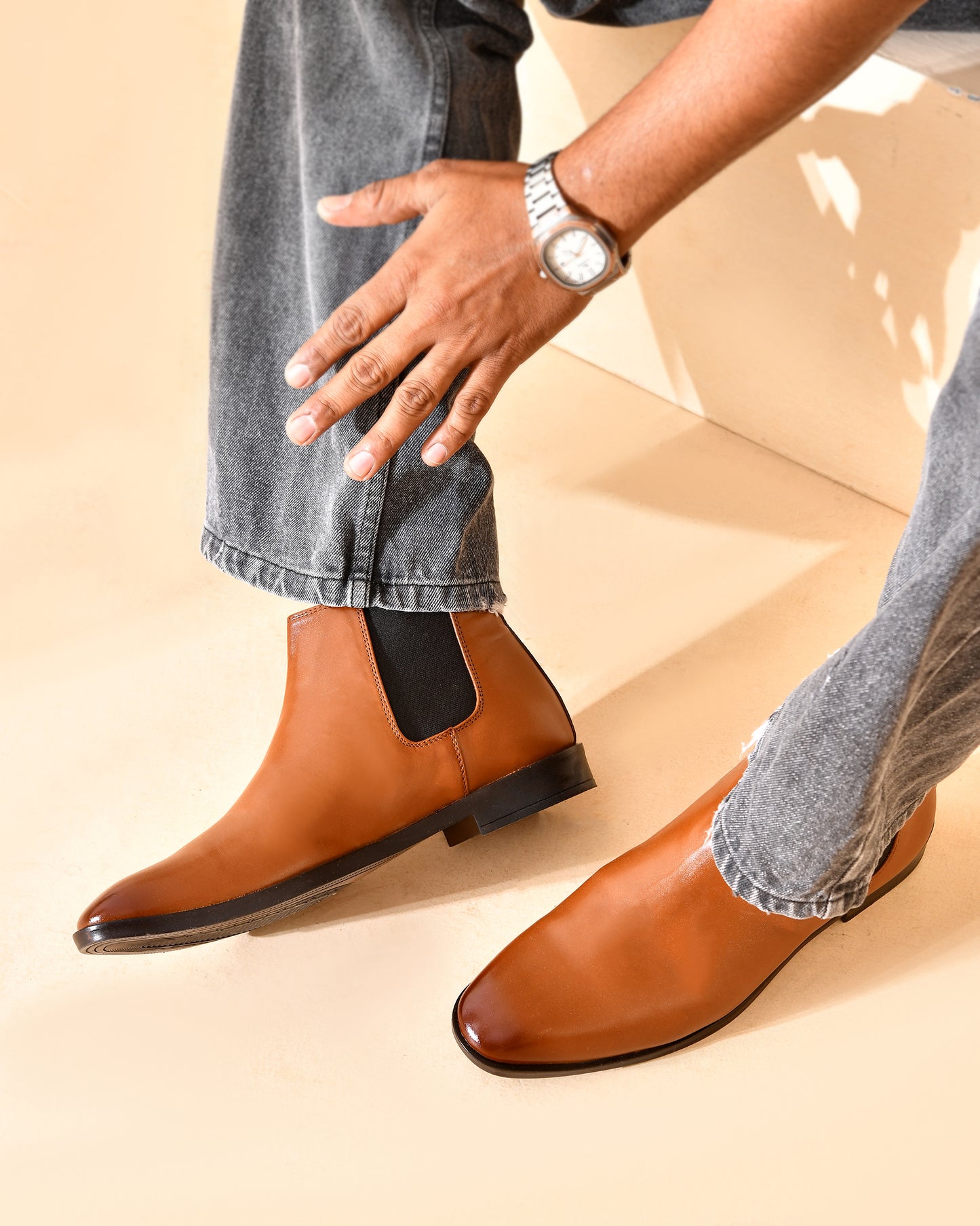 Men's Tan Leather Chelsea Boots | Classic Chelsea Boots