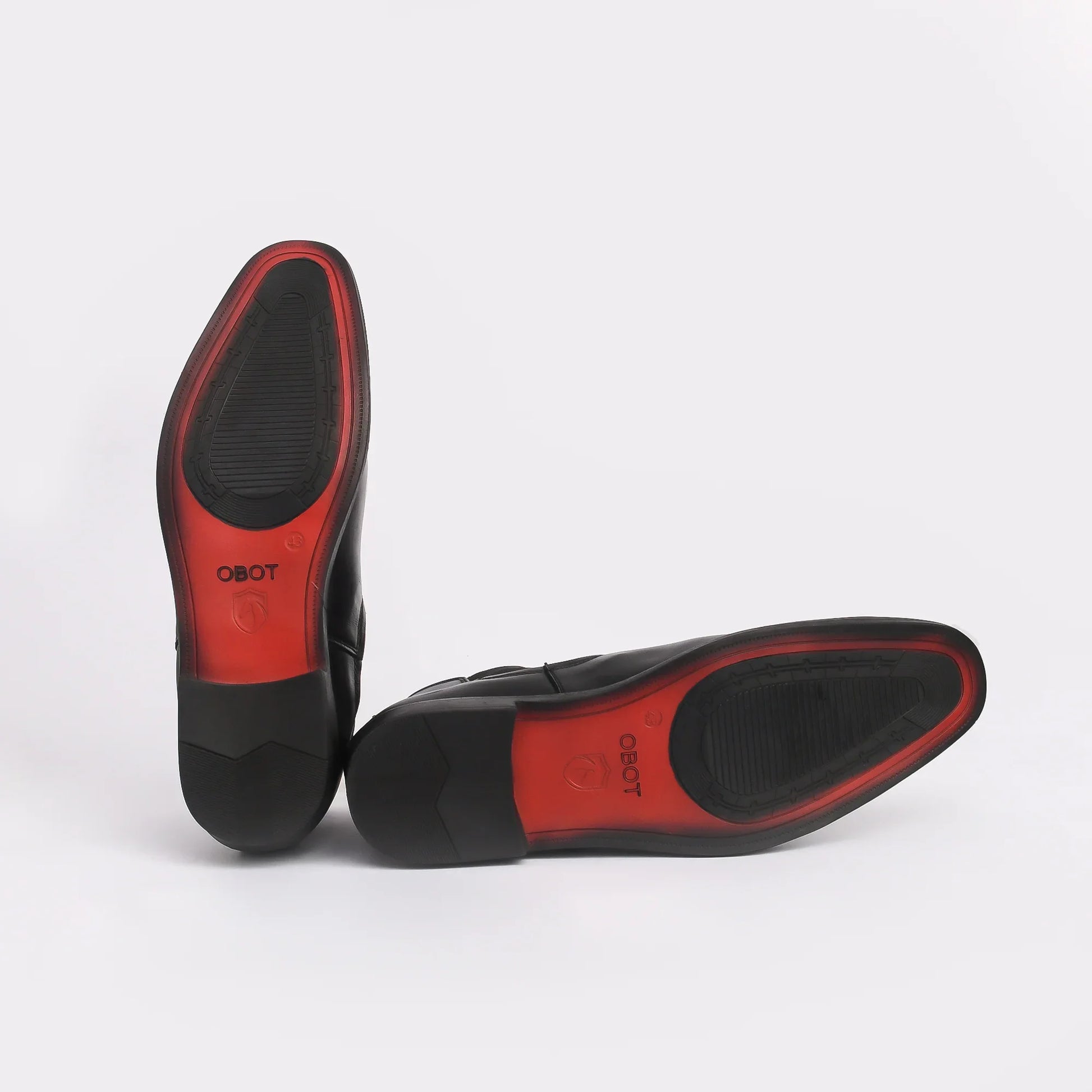 Men Black Leather Chelsea Boots - obotoriginal