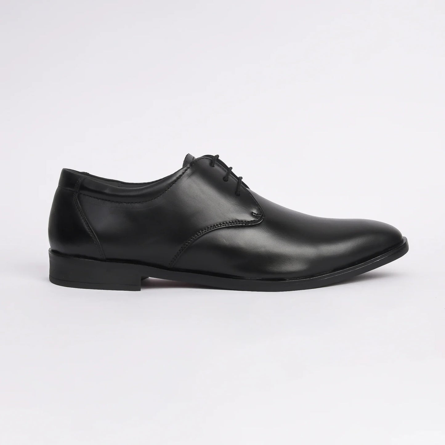 Men Black Leather Formal Derby - obotoriginal