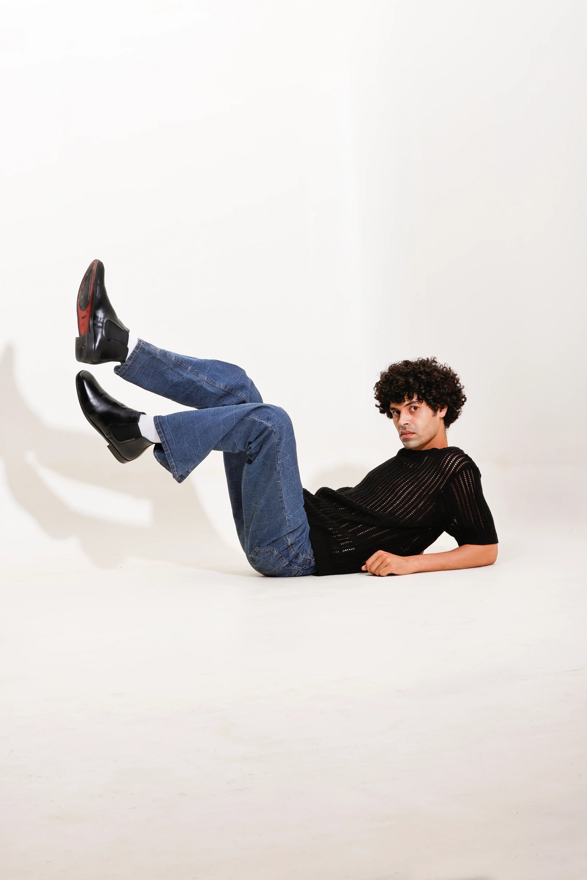 Men Black Leather Chelsea Boots - obotoriginal